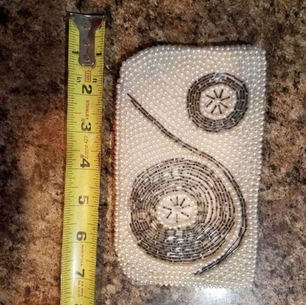 Beaded COIN PURSE / wallet made in Japan VINTAGE - Picture 3 of 4